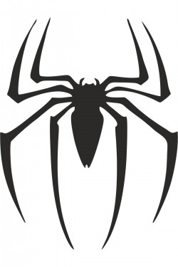 Örümcek Marvel Oto Sticker 15x10 Cm Siyah