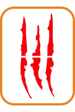 Far Pençe Izi Oto Sticker 30x12 Cm Kırmızı