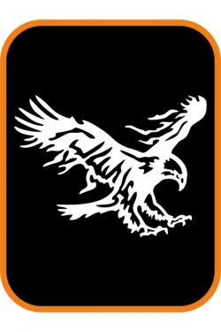 Kartal Oto Sticker Büyük Boy 30x22 Cm Beyaz