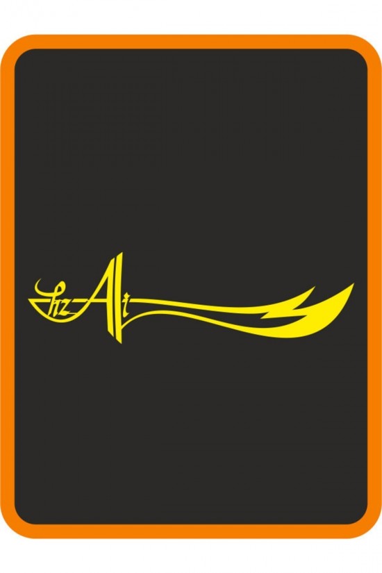 Hz. Ali Zülfikar Kılıç Oto Sticker Motor Sticker 40x12 cm Sarı Hz. Ali Zülfikar Kılıç Oto Sticker Motor Sticker 40x12 cm Sarı