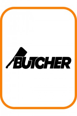'' Butcher - Kasap '' Oto Sticker Motor Sticker 20x7 Cm Siyah