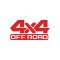 4x4 Off Road 2 Adet Oto Sticker Büyük Boy 20x10 Cm Kırmızı