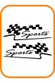 2 Adet Sports Far Üstü Veya Kaporta Sticker - Sağ Ve Sol 30x10 Cm Siyah 2 Adet Sports Far Üstü Veya Kaporta Sticker - Sağ Ve Sol 30x10 Cm Siyah