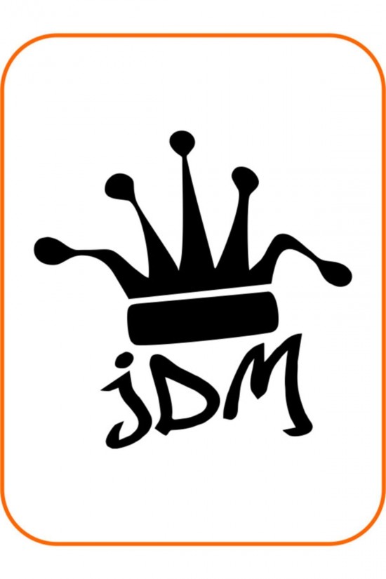 Jdm Oto Sticker 20x20 Cm Siyah