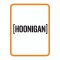 " Hoonigan " Oto Sticker Motor Sticker 25x8 Cm Siyah