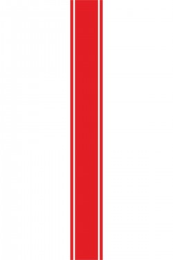 Kaput Çift Şerit Sticker Oto Sticker Kırmızı