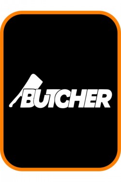 '' Butcher - Kasap '' Oto Sticker Motor Sticker 20x7 Cm Beyaz