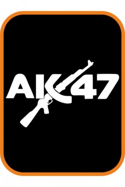 Ak47 Keleş Oto Sticker Motor Sticker 20x12 Cm Beyaz