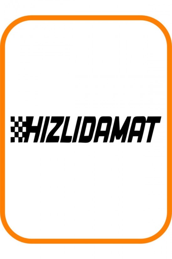 Hızlı Damat Oto Sticker 30x6 Cm Siyah