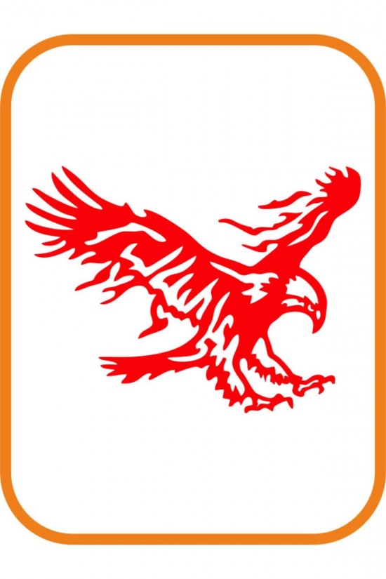 2 Adet Kartal Oto Sticker 20x15 Cm Sağ Ve Sol ( Kırmızı ) 2 Adet Kartal Oto Sticker 20x15 Cm Sağ Ve Sol ( Kırmızı )