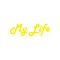 My Life Oto Sticker Sarı