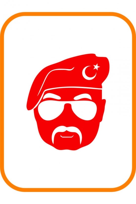 Pöh Özel Harekat Oto Sticker Motor Sticker 15x13 Cm Kırmızı