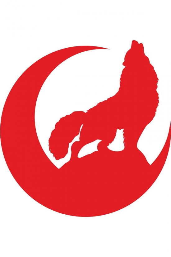 Bozkurt Hilal Oto Sticker 20x20 Cm Kırmızı