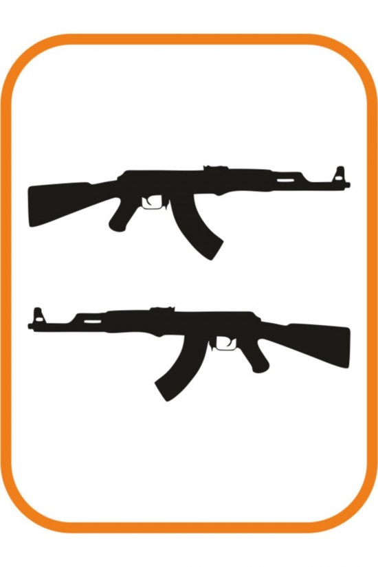 ''keleş Ak47'' 2 Adet Sağ Ve Sol Oto Sticker 30x10 Cm Siyah ''keleş Ak47'' 2 Adet Sağ Ve Sol Oto Sticker 30x10 Cm Siyah