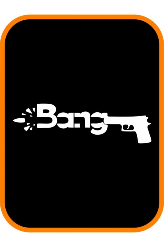 Bang Oto Sticker Motor Sticker 25x7 Cm Beyaz