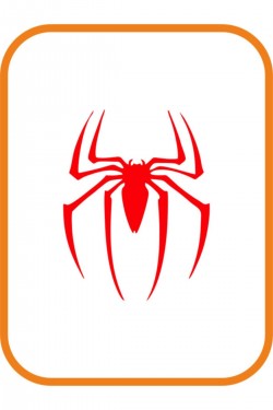 Örümcek Marvel Oto Sticker 15x10 Cm Kırmızı