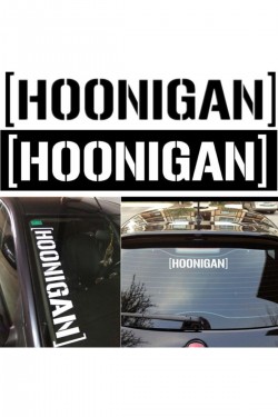 Honnıgan Oto Sticker 30x10 Cm Beyaz Honnıgan Oto Sticker 30x10 Cm Beyaz