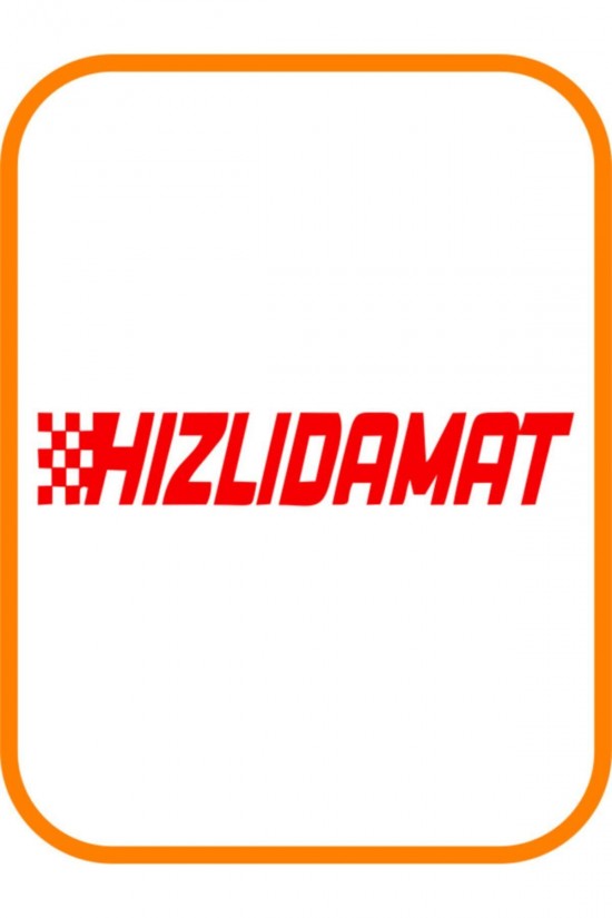 Hızlı Damat Oto Sticker 25x5 Cm Kırmızı