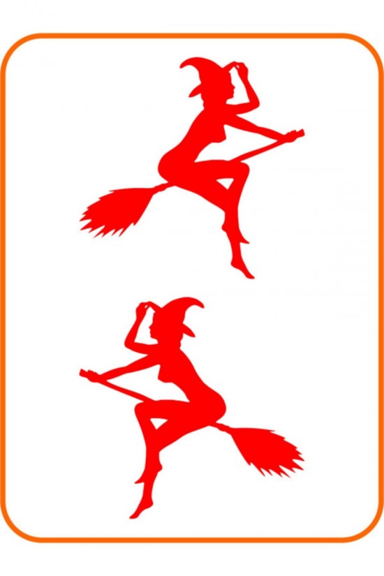 Cadı 2 Adet Sağ Ve Sol Oto Sticker Motor Sticker 15x15 Cm Kırmızı