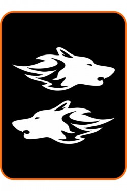 Kurt 2 Adet Sağ Ve Sol Araba Oto Sticker 24x10 Cm Beyaz Kurt 2 Adet Sağ Ve Sol Araba Oto Sticker 24x10 Cm Beyaz