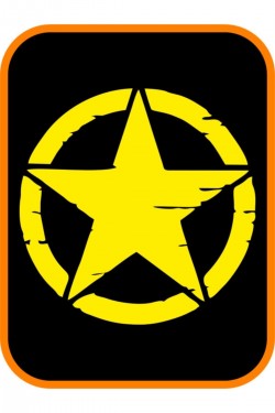 Army Yıldız 2 Adet Off Road Oto Sticker Büyük Boy 30 Cm Sarı Army Yıldız 2 Adet Off Road Oto Sticker Büyük Boy 30 Cm Sarı