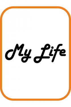 '' My Life - Benim Hayatım '' Oto Sticker Motor Sticker 20x7 Siyah