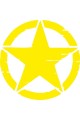 Army Yıldız Oto Sticker Sarı