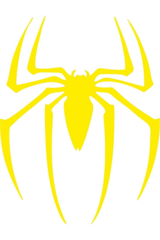 Örümcek Marvel Oto Sticker Sarı