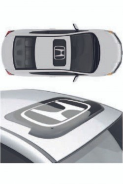 Honda Sunroof Cam Oto Sticker Büyük Boy 40x30 Cm Beyaz Honda Sunroof Cam Oto Sticker Büyük Boy 40x30 Cm Beyaz