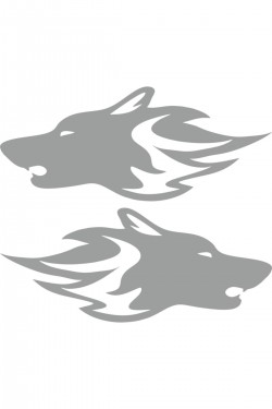 Oto Sticker Sağ Ve Sol Takım 24x10 Cm Beyaz