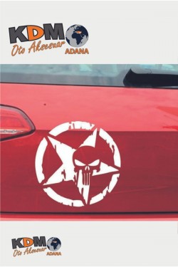 Army Punısher Oto Sticker Sarı Army Punısher Oto Sticker Sarı