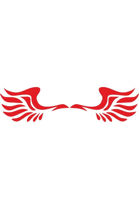 Angels Kanat Yan Ayna Kanat Oto Sticker Kırmızı Angels Kanat Yan Ayna Kanat Oto Sticker Kırmızı