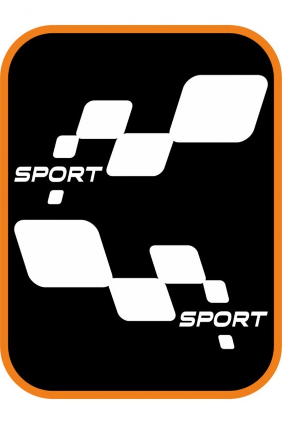 Sport Damalı Oto Sticker Beyaz Sport Damalı Oto Sticker Beyaz