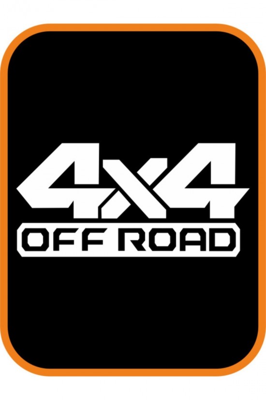 4x4 Off Road 2 Adet Oto Sticker Büyük Boy 20x10 Cm Beyaz