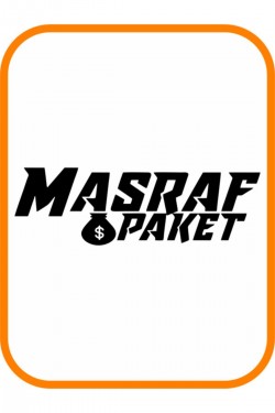 '' Masraf Paket '' Oto Sticker Motor Sticker 20x7 Cm Siyah