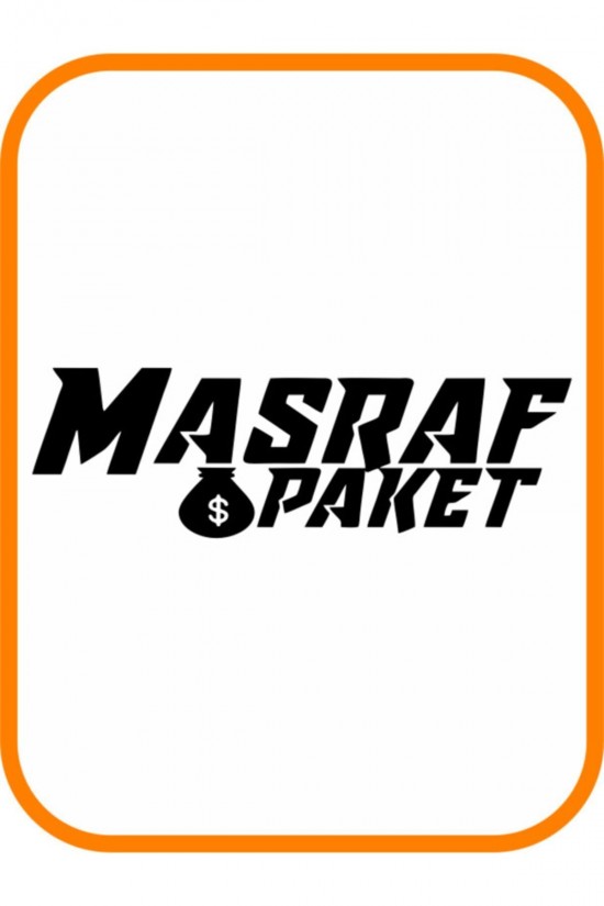 '' Masraf Paket '' Oto Sticker Motor Sticker 20x7 Cm Siyah