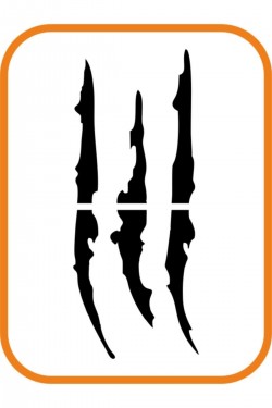 Far Pençe Izi Oto Sticker 35x15 Cm Siyah Far Pençe Izi Oto Sticker 35x15 Cm Siyah