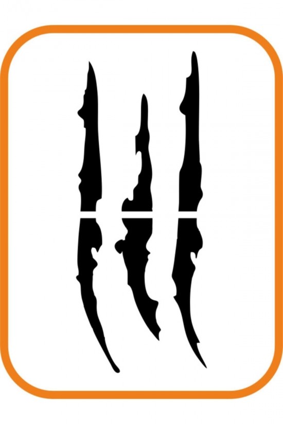 Far Pençe Izi Oto Sticker 35x15 Cm Siyah