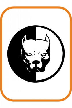 Pitbull Oto Sticker 15x15 Cm Siyah