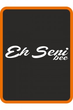 '' Eh Seni Be '' Oto Sticker Motor Sticker 25x7 Cm Beyaz