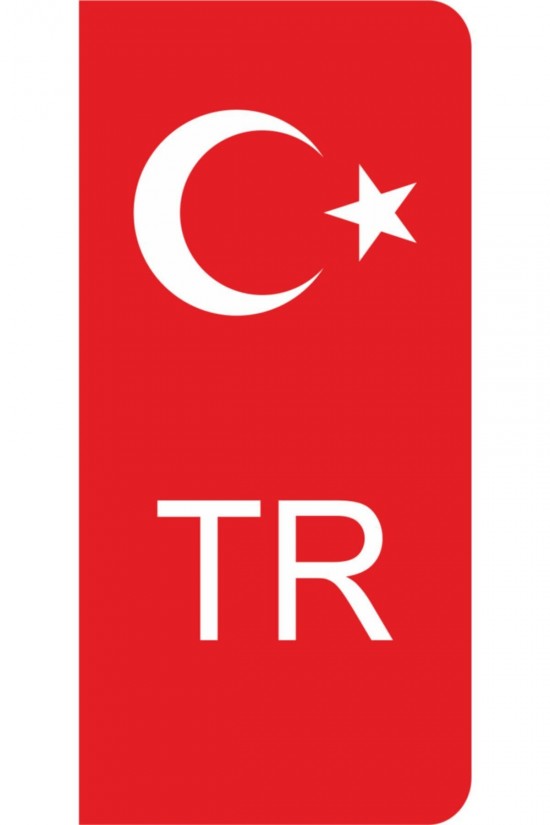 Plaka Tr Sticker 2 Adet, Plaka Sticker, Oto Sicker, Araç Sticker