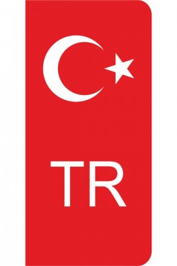 Plaka Tr Sticker 2 Adet, Plaka Sticker, Oto Sicker, Araç Sticker
