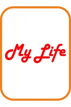 '' My Life - Benim Hayatım '' Oto Sticker Motor Sticker 20x7 Kırmızı