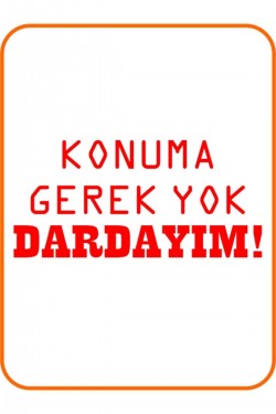 ''konuma Gerek Yok'' Oto Sticker Motor Sticker 20x10 Cm Kırmızı