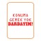 ''konuma Gerek Yok'' Oto Sticker Motor Sticker 20x10 Cm Kırmızı