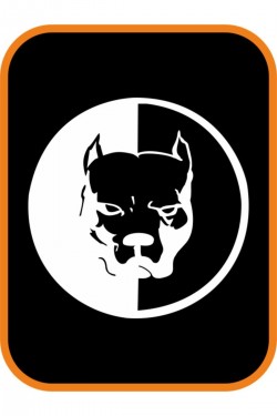 Pitbull Oto Sticker 20x20 Cm Beyaz