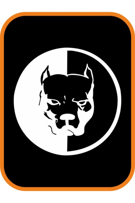 Pitbull Oto Sticker 20x20 Cm Beyaz