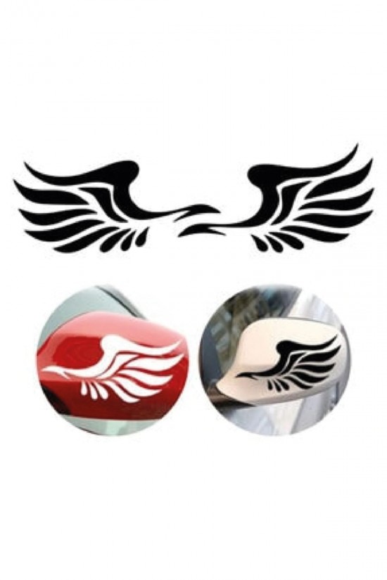 Angels Kanat Yan Ayna Kanat Oto Sticker Sarı Angels Kanat Yan Ayna Kanat Oto Sticker Sarı