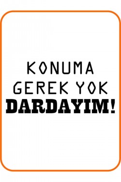 ''konuma Gerek Yok'' Oto Sticker Motor Sticker 20x10 Cm Siyah