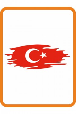 Türk Bayrağı Oto Sticker 15x6 Cm Türk Bayrağı Oto Sticker 15x6 Cm